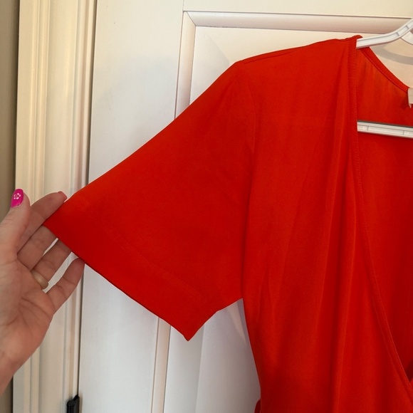 A.L.C Claire Midi Dress Red 45283 - Picture 8 of 16